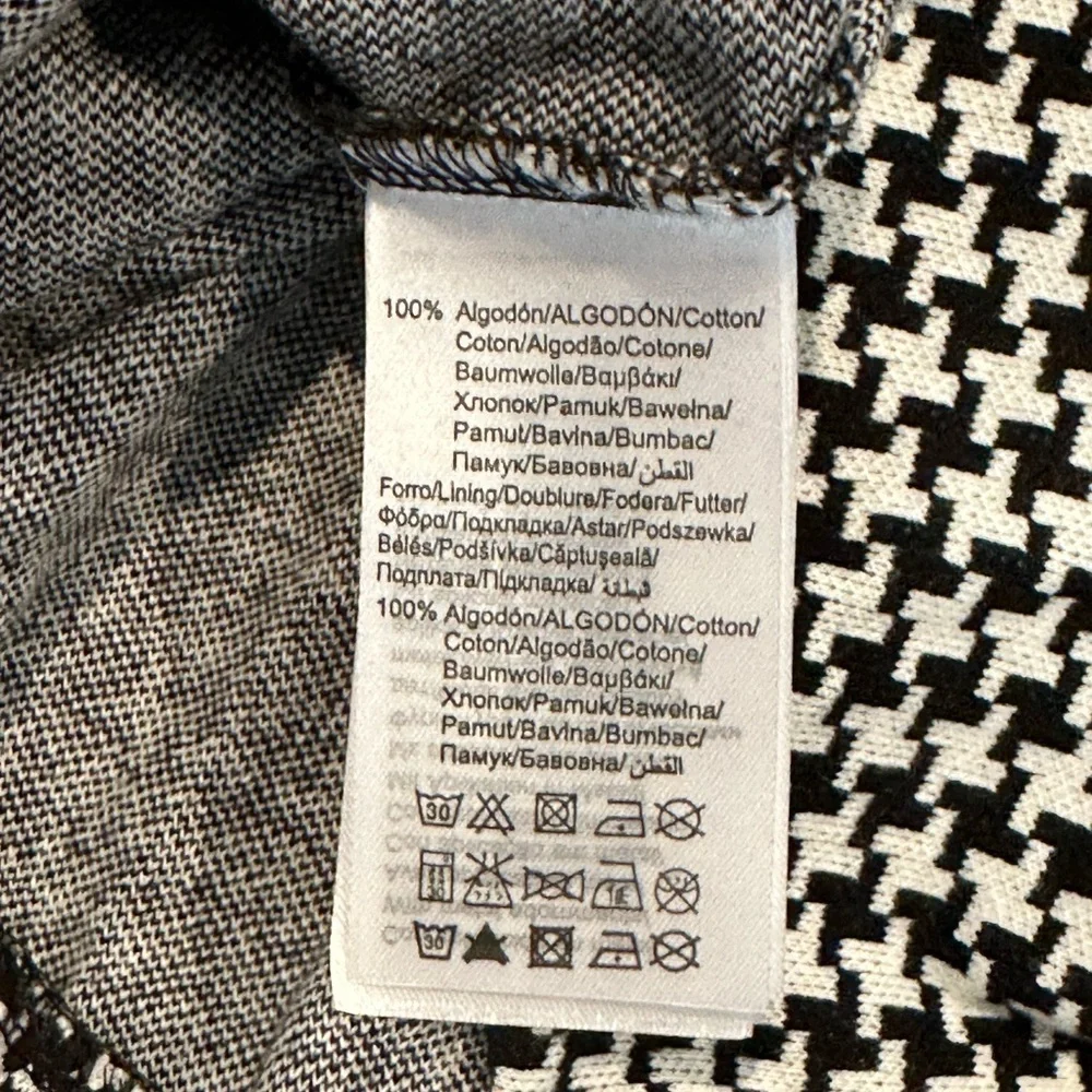 NWT! Mayoral Girls 5 Houndstooth Peter Pan Sparkle Collar Ruffle Hem Dress